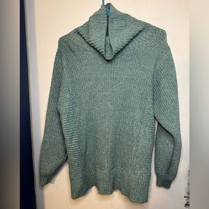 American Eagle Outfitters Teal Cowl Neck Sweater